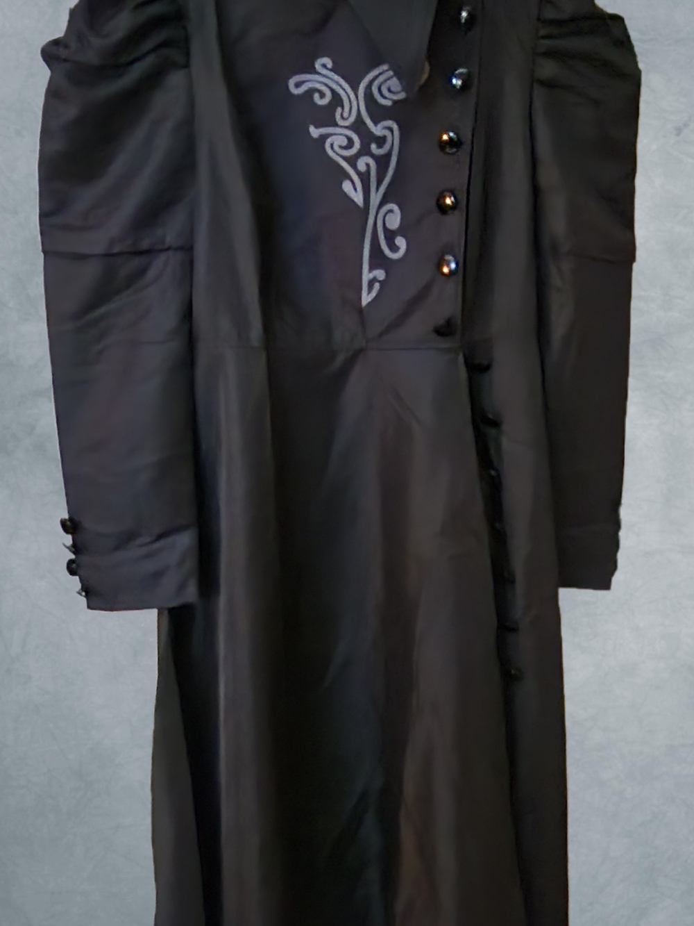 Black Victorian Style Halloween Costume